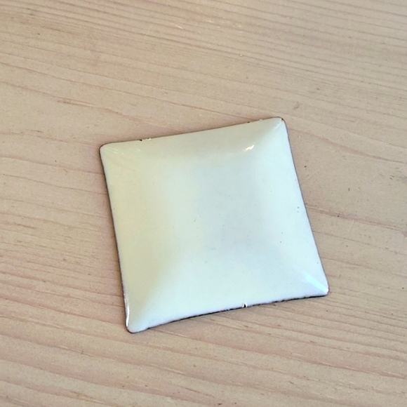 Small Enamel on Copper Square Dish - Picture 2 of 3